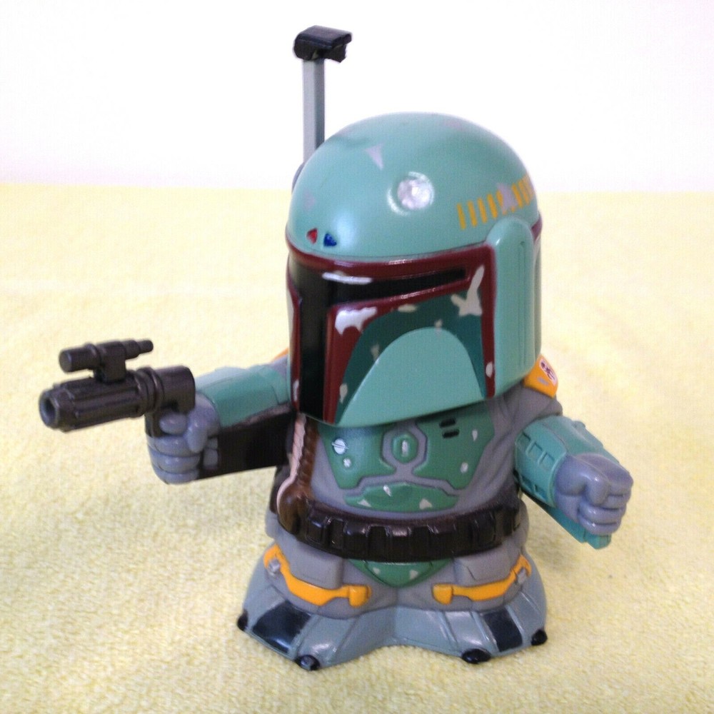 Vintage 2001 Star Wars Boba Fett TOMY He Talks and His Gun Lights